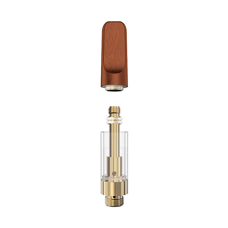 Wegwerf-CBD Patronen-hölzerne Spitzen-Patrone 1.6ohm des Aufnahmen-Schmierloch-2.0mm*4