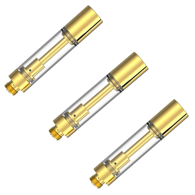 Großhandel 510 leere Gold-THC-Patronen mit 0,5 ml 0,8 ml 1,0 ml Option
