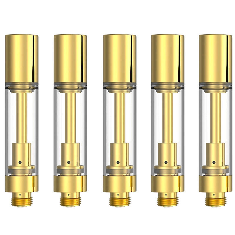 Großhandel 510 leere Gold-THC-Patronen mit 0,5 ml 0,8 ml 1,0 ml Option