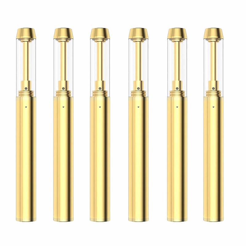 0.5/1.0/2.0mL Gold Tip CBD Öl Vape Pen Gerät mit Keramik Spirale
