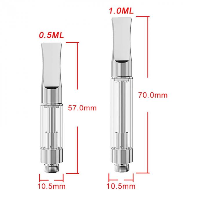Patrone CBD Vape mit leistungsfähiger keramischer Spule für eine 1 Gramm-Kapazität