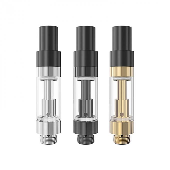 Öl-Patrone 1000mg Cbd - keramische Spule, Gold&Silver&Black-Farbe, Schmierloch der Aufnahmen-2.0mm*4